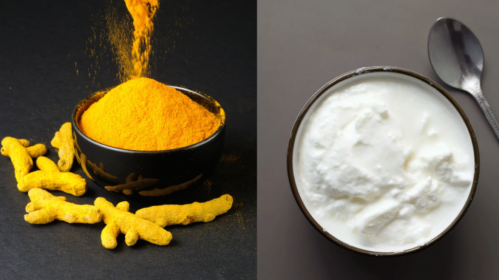 Homemade turmeric face pack for pimples